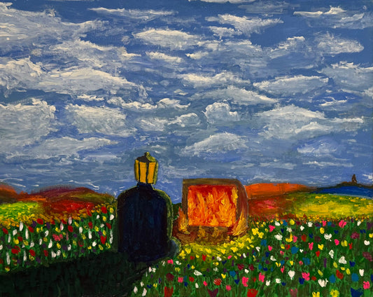 'The Perception of Chaos Among a Field of Flowers' - giclée fine art print