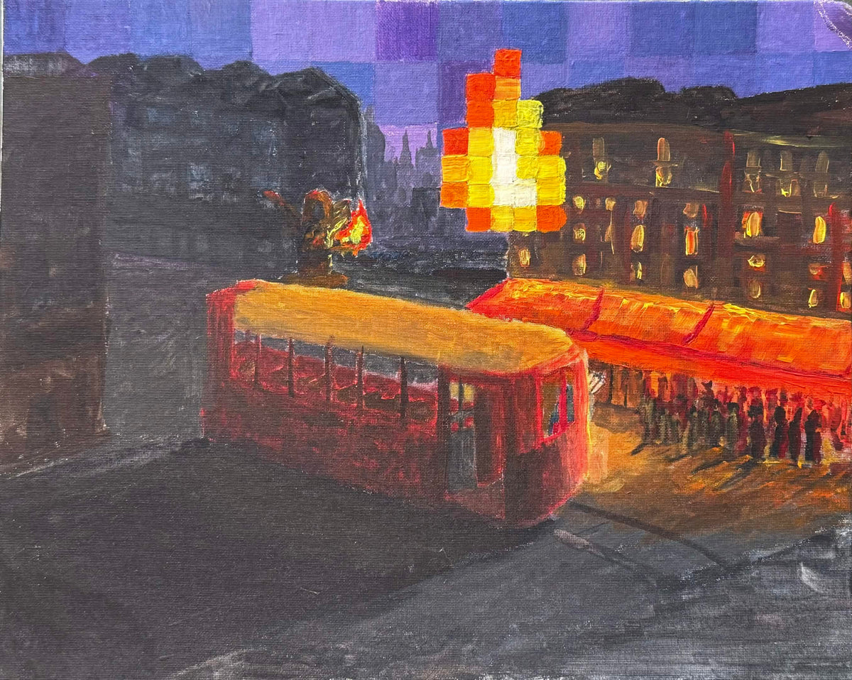 'Trolley Problem' - Original Artwork